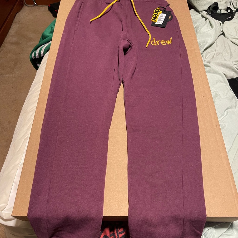 NWT Drew House Berry scribble secret sweatpants XS Soldout!!!